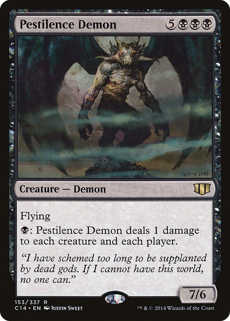 Pestilence Demon — Commander 2014 — Magic: The Gathering