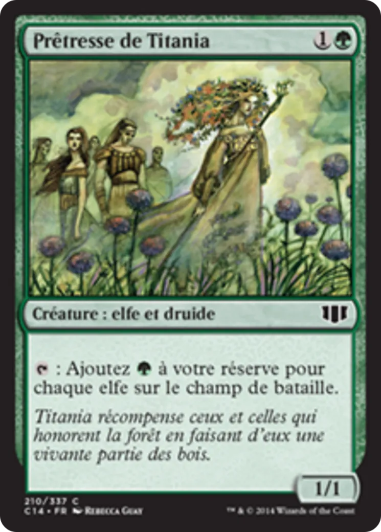 Prêtresse de Titania — Commander 2014 — Magic: The Gathering