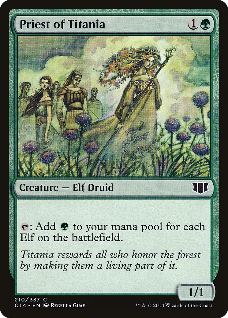 Prêtresse de Titania — Commander 2014 — Magic: The Gathering