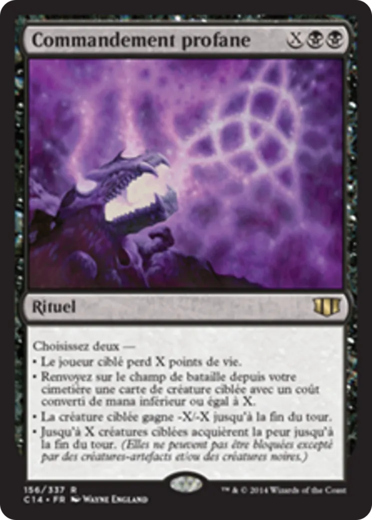 Commandement profane — Commander 2014 — Magic: The Gathering