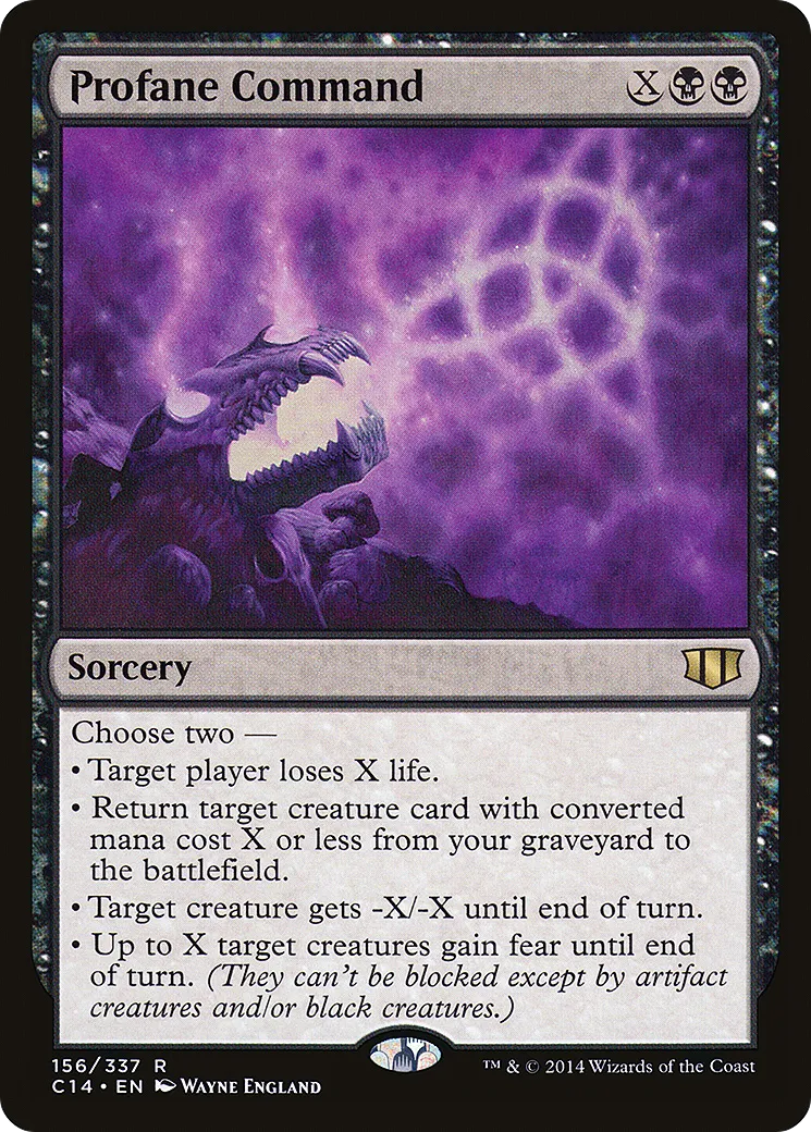 Profane Command — Commander 2014 — Magic: The Gathering