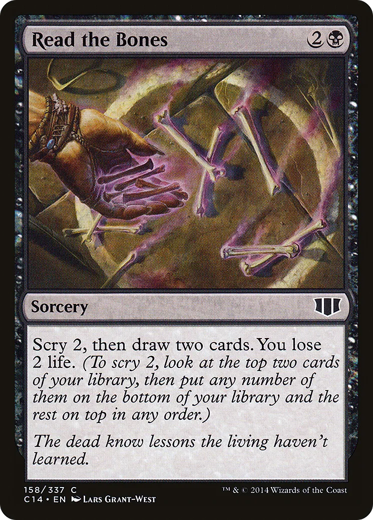 Read the Bones — Commander 2014 — Magic: The Gathering