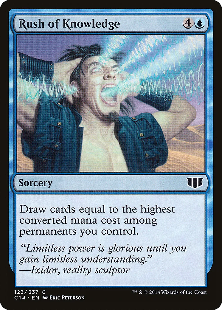 Rush of Knowledge — Commander 2014 — Magic: The Gathering