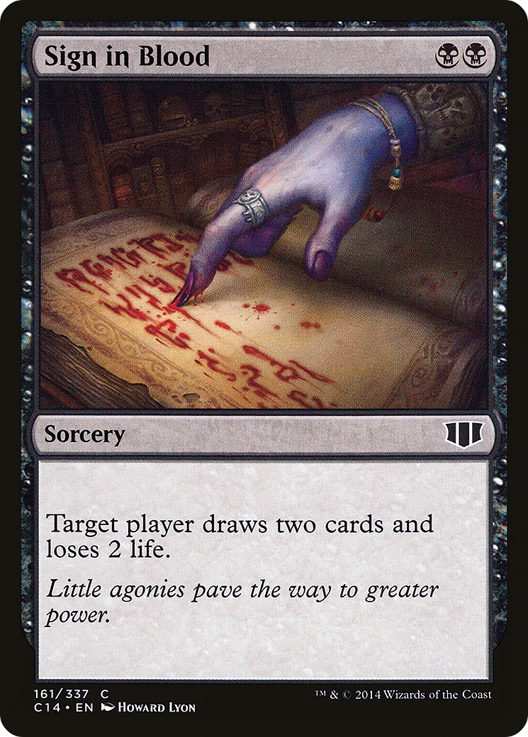 Sign in Blood — Commander 2014 — Magic: The Gathering