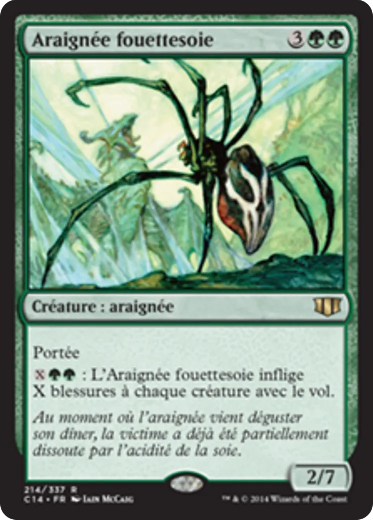 Araignée fouettesoie — Commander 2014 — Magic: The Gathering