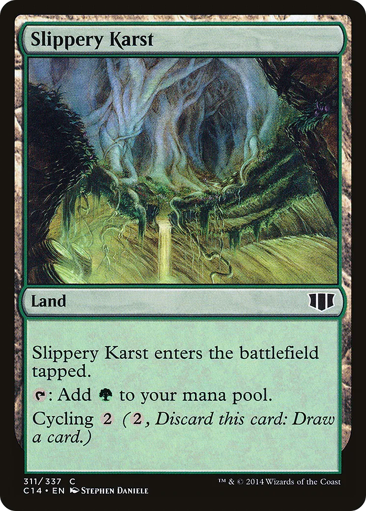 Slippery Karst — Commander 2014 — Magic: The Gathering
