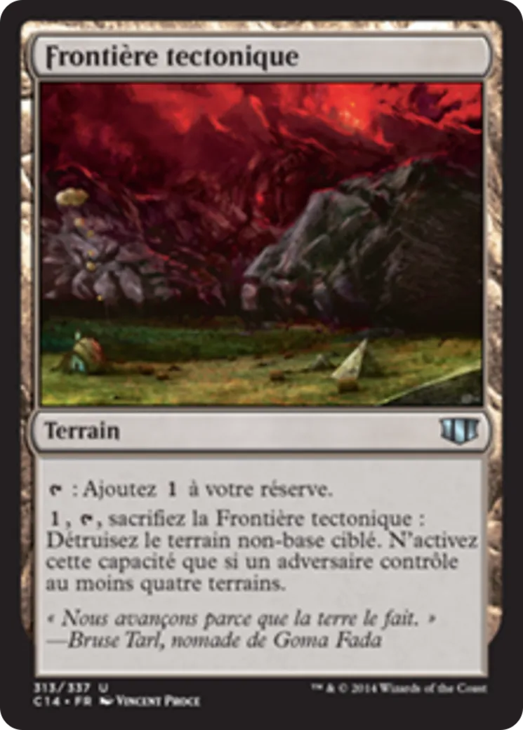 Frontière tectonique — Commander 2014 — Magic: The Gathering