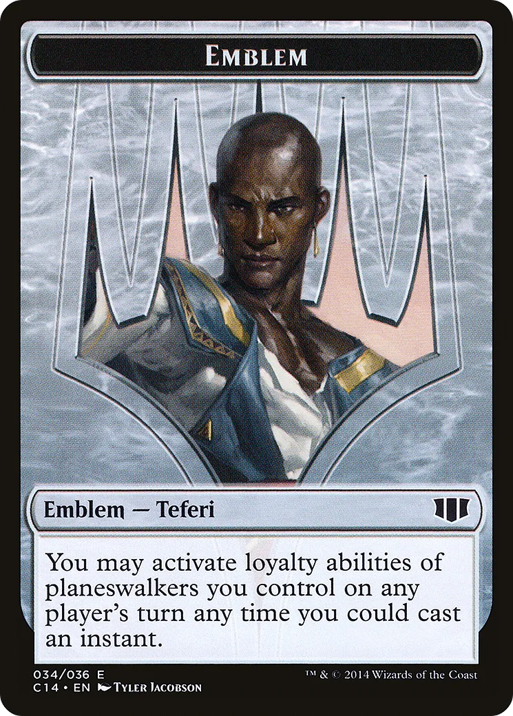 Teferi, Temporal Archmage Emblem — Commander 2014 — Magic: The Gathering