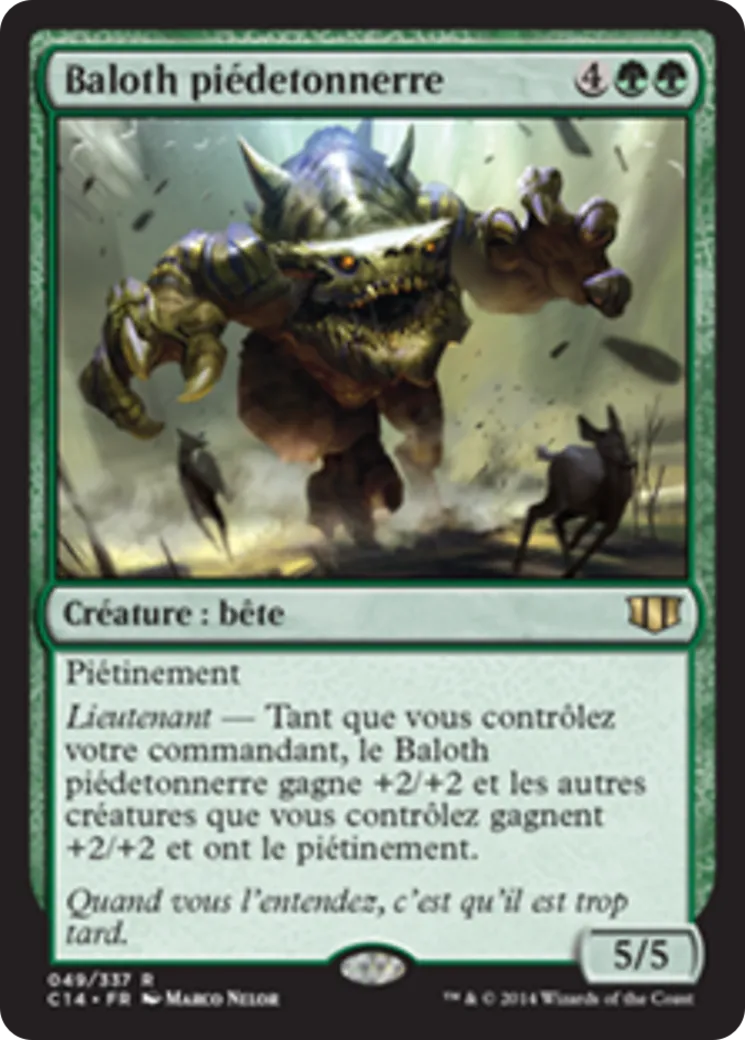 Baloth piédetonnerre — Commander 2014 — Magic: The Gathering