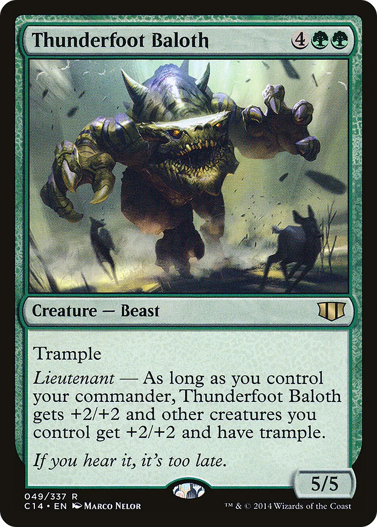 Thunderfoot Baloth — Commander 2014 — Magic: The Gathering