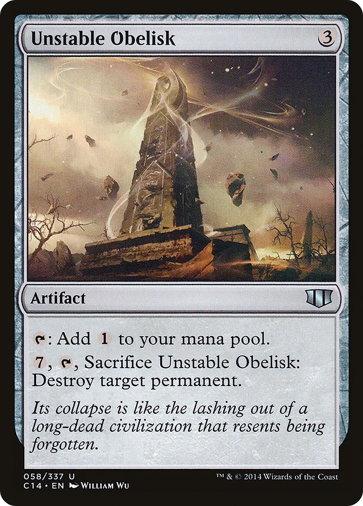 Unstable Obelisk — Commander 2014 — Magic: The Gathering