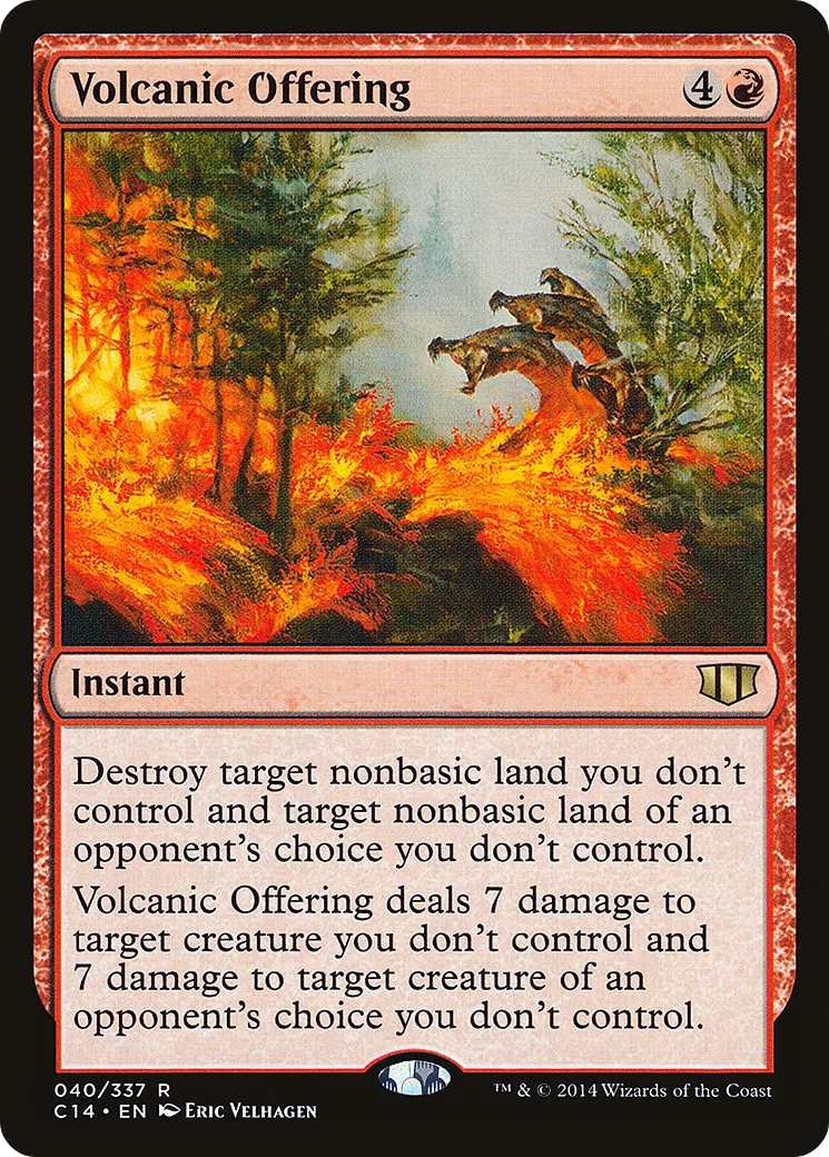Volcanic Offering — Commander 2014 — Magic: The Gathering