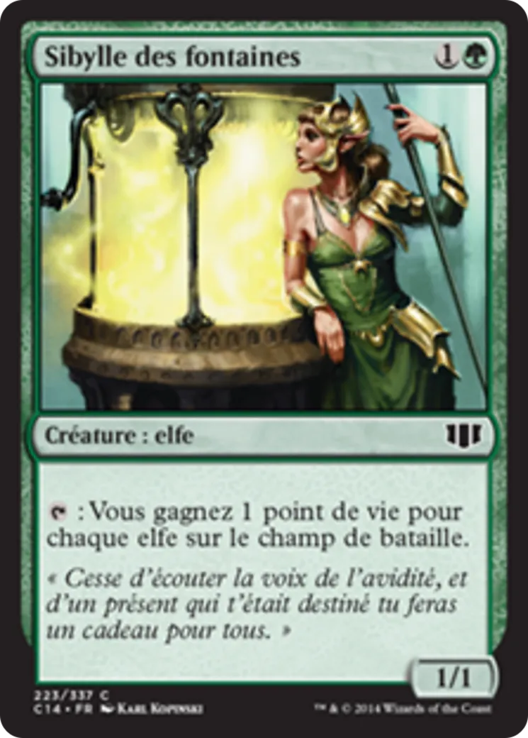 Sibylle des fontaines — Commander 2014 — Magic: The Gathering
