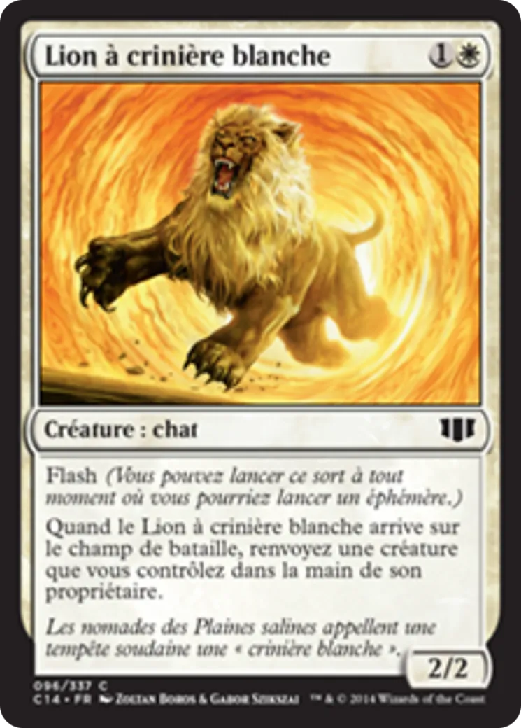 Lion à crinière blanche — Commander 2014 — Magic: The Gathering
