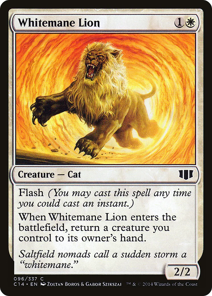 Whitemane Lion — Commander 2014 — Magic: The Gathering
