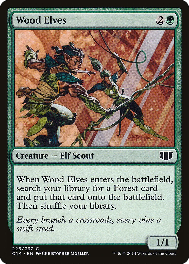 Wood Elves — Commander 2014 — Magic: The Gathering