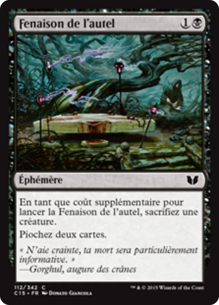 Fenaison de l'autel — Commander 2015 — Magic: The Gathering