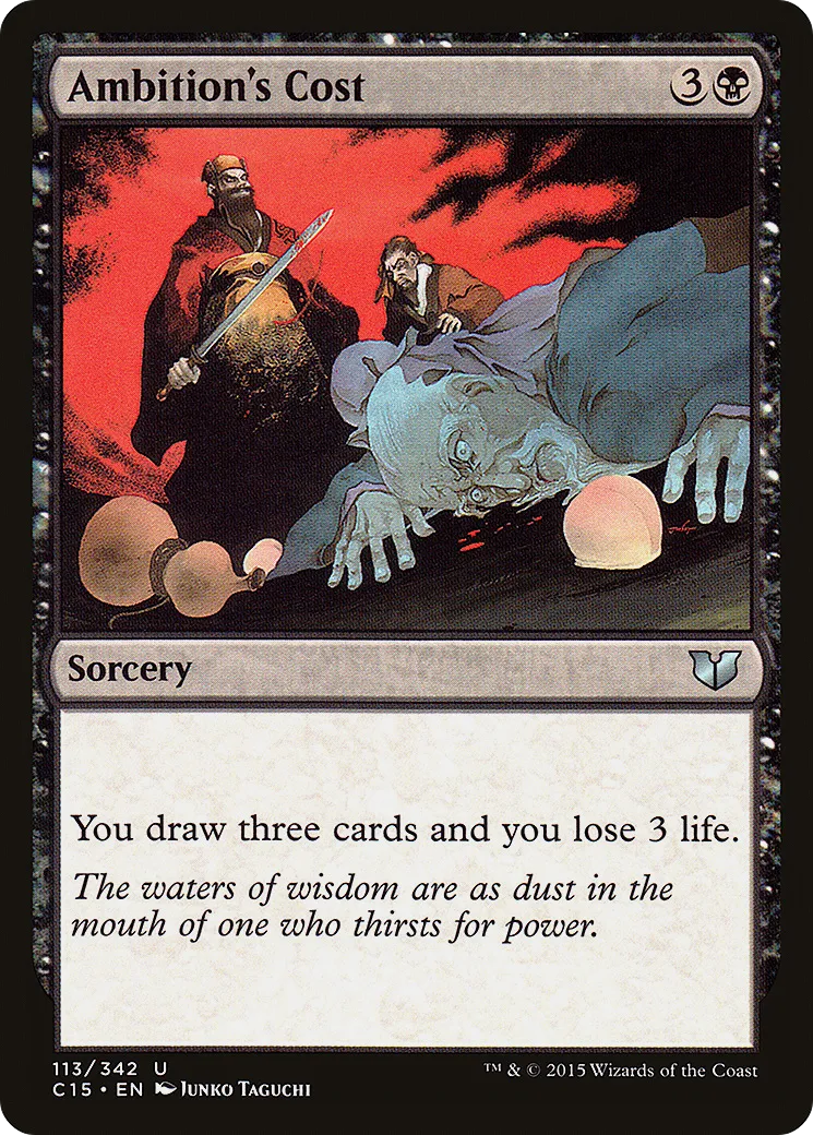 Ambition's Cost — Commander 2015 — Magic: The Gathering