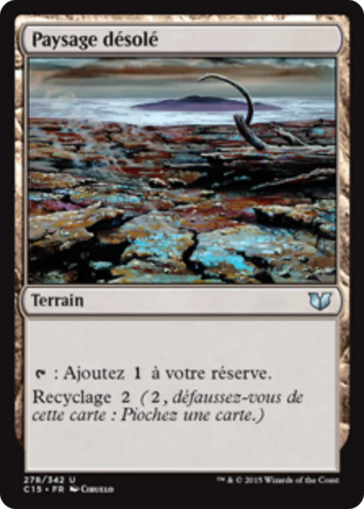 Paysage désolé — Commander 2015 — Magic: The Gathering