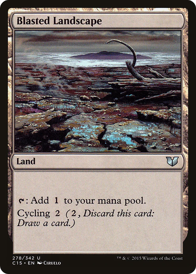 Blasted Landscape from Commander 2015 - Magic: The Gathering
