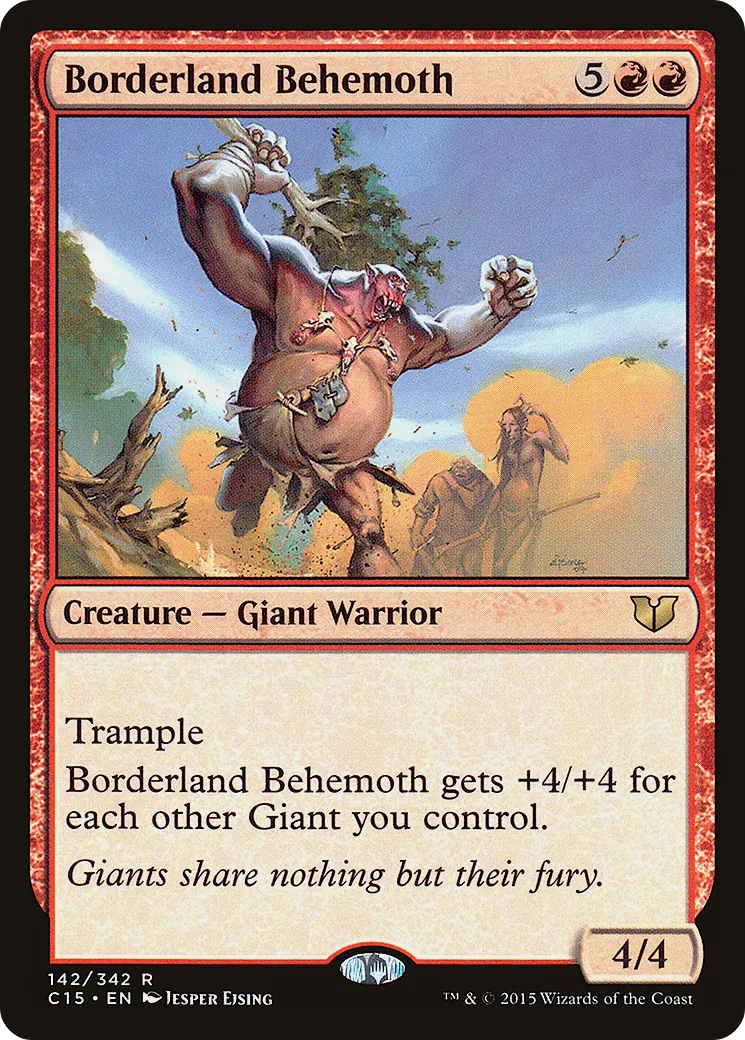 Borderland Behemoth — Commander 2015 — Magic: The Gathering