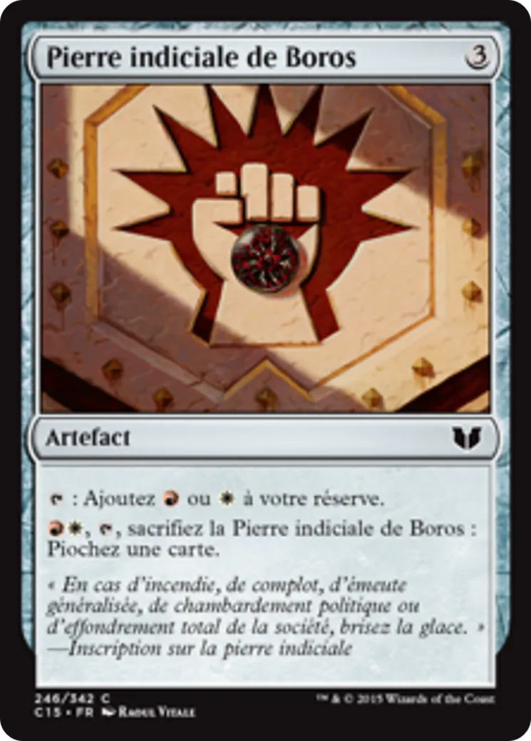 Pierre indiciale de Boros — Commander 2015 — Magic: The Gathering