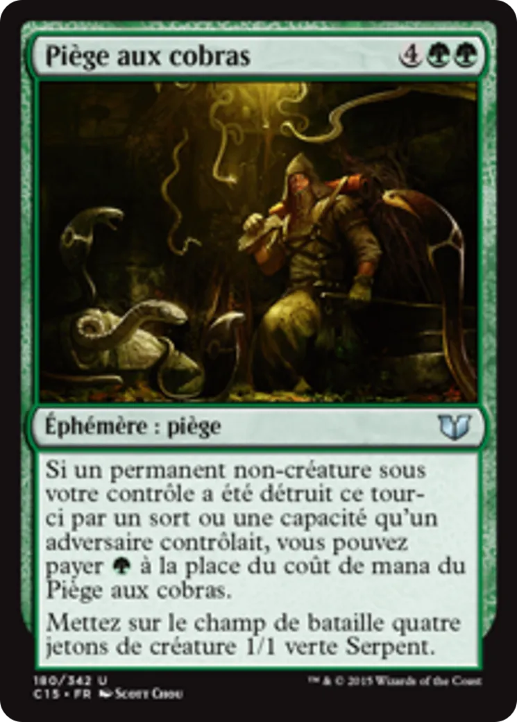 Piège aux cobras — Commander 2015 — Magic: The Gathering