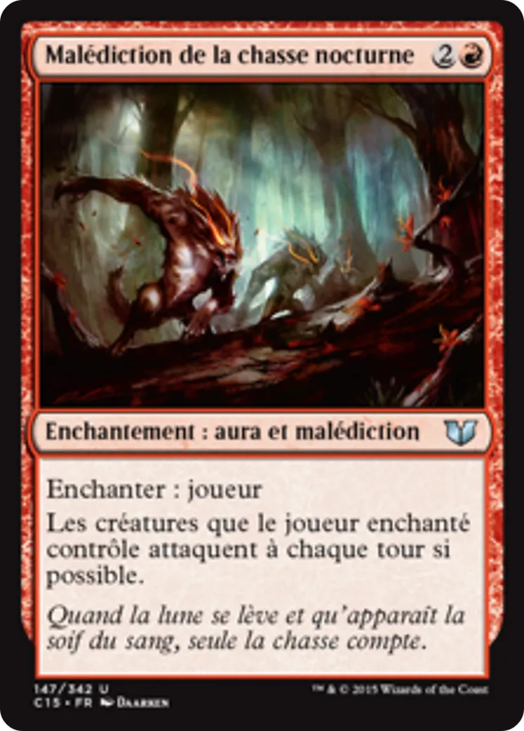 Malédiction de la chasse nocturne — Commander 2015 — Magic: The Gathering