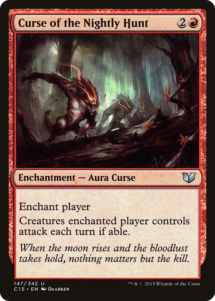 Curse of the Nightly Hunt — Commander 2015 — Magic: The Gathering