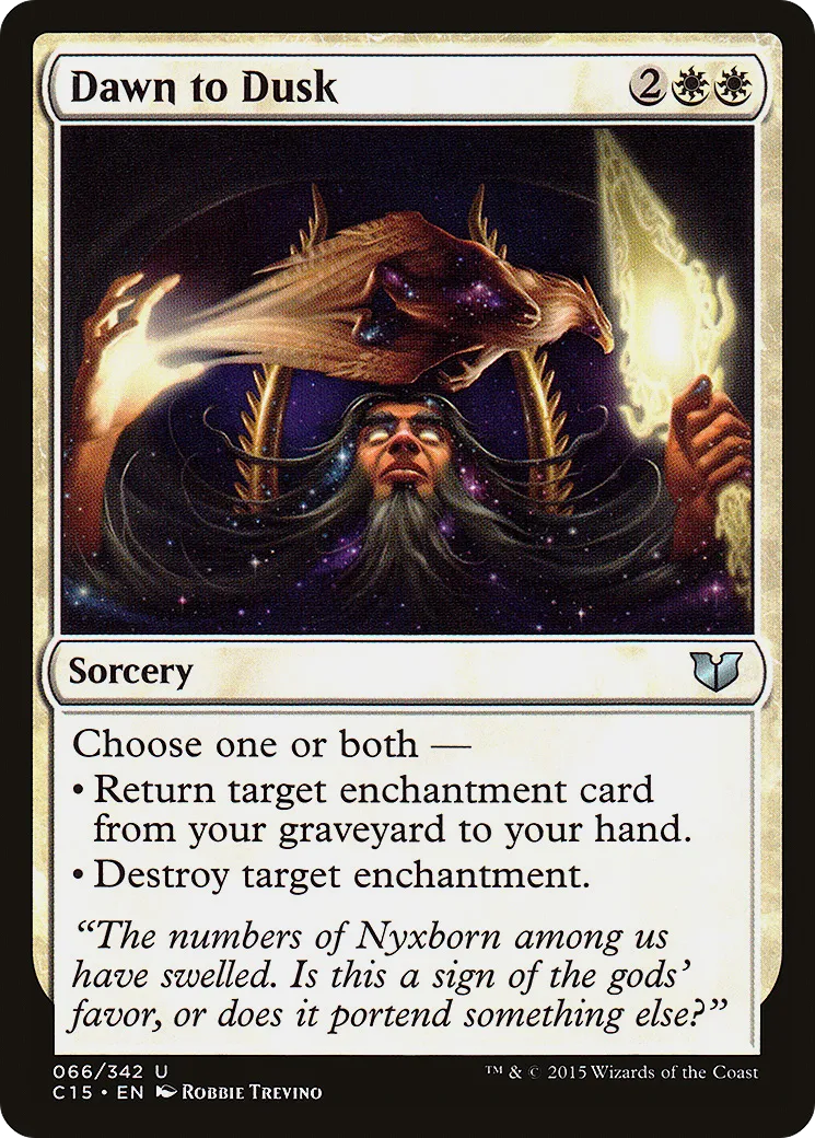 Dawn to Dusk from Commander 2015 - Magic: The Gathering