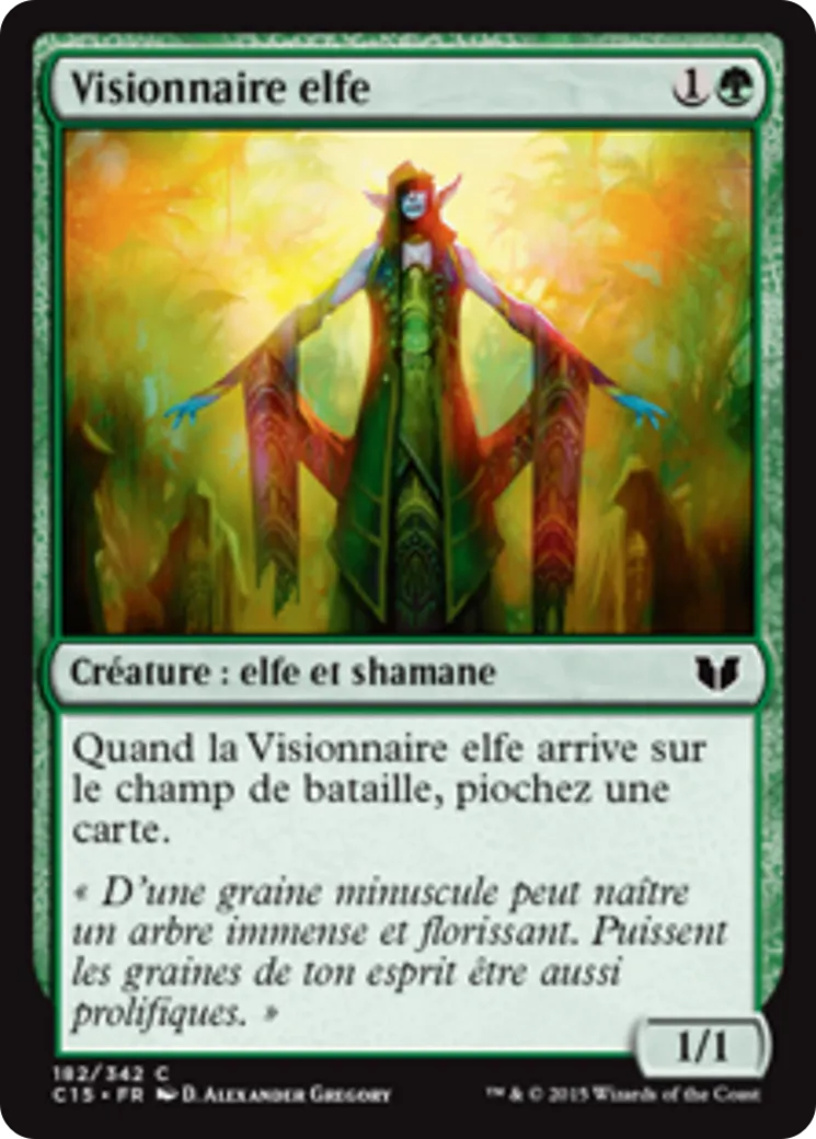 Visionnaire elfe — Commander 2015 — Magic: The Gathering