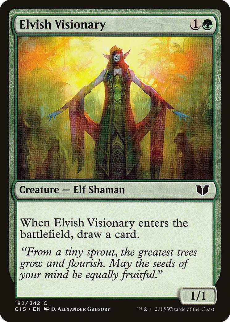 Elvish Visionary — Commander 2015 — Magic: The Gathering