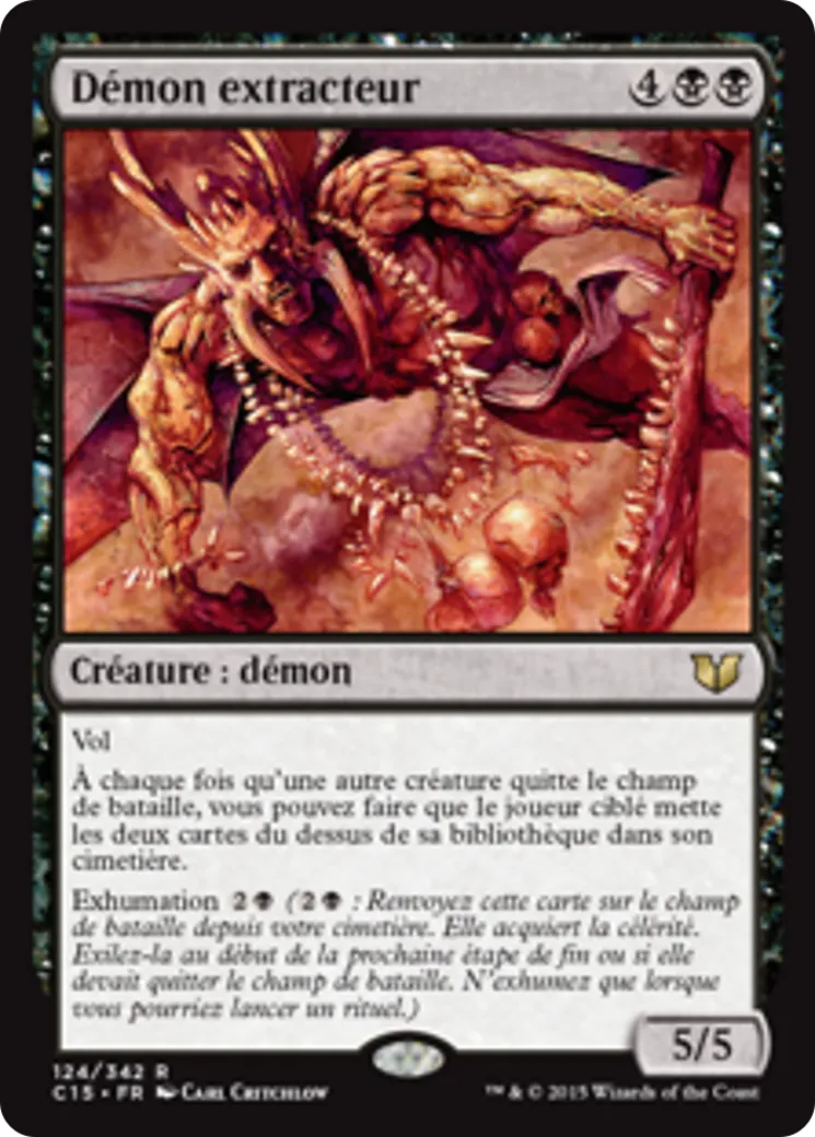 Démon extracteur — Commander 2015 — Magic: The Gathering