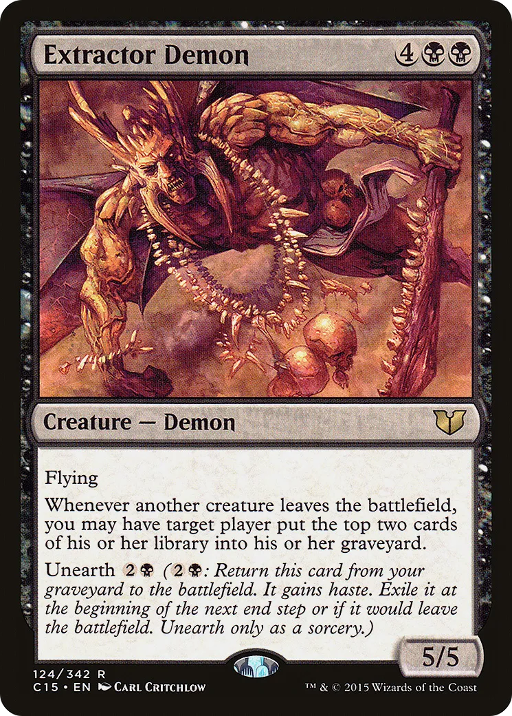Extractor Demon from Commander 2015 - Magic: The Gathering