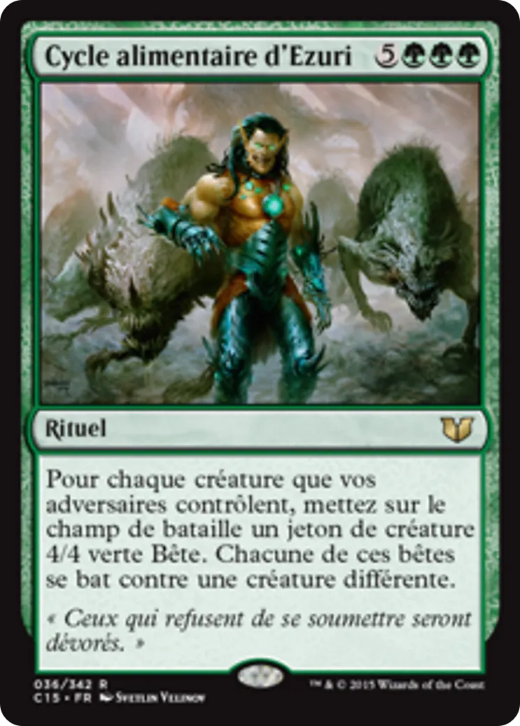 Cycle alimentaire d'Ezuri — Commander 2015 — Magic: The Gathering