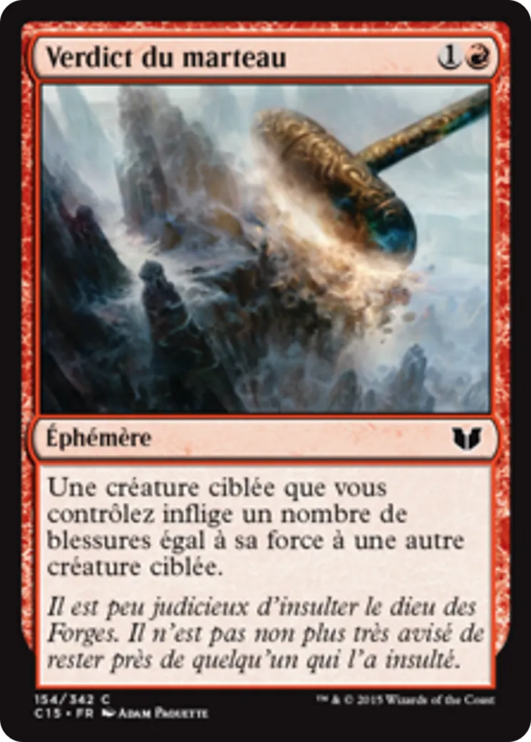 Verdict du marteau — Commander 2015 — Magic: The Gathering
