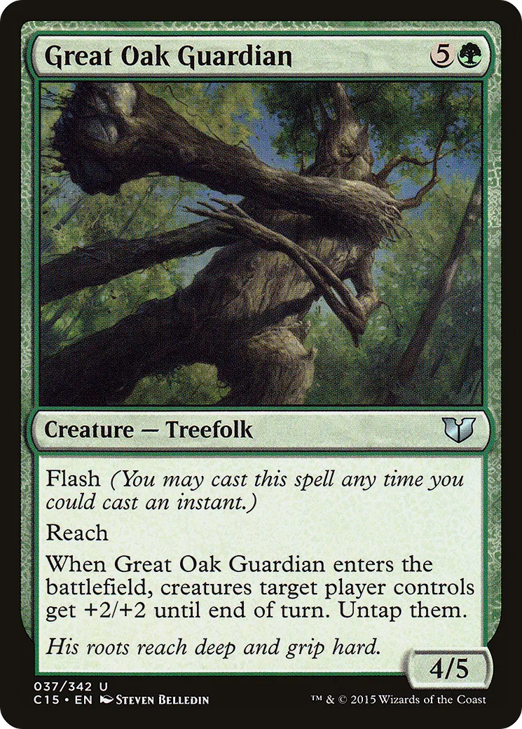 Great Oak Guardian — Commander 2015 — Magic: The Gathering