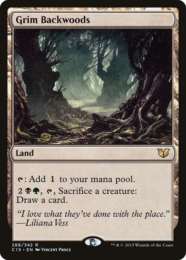 Grim Backwoods — Commander 2015 — Magic: The Gathering