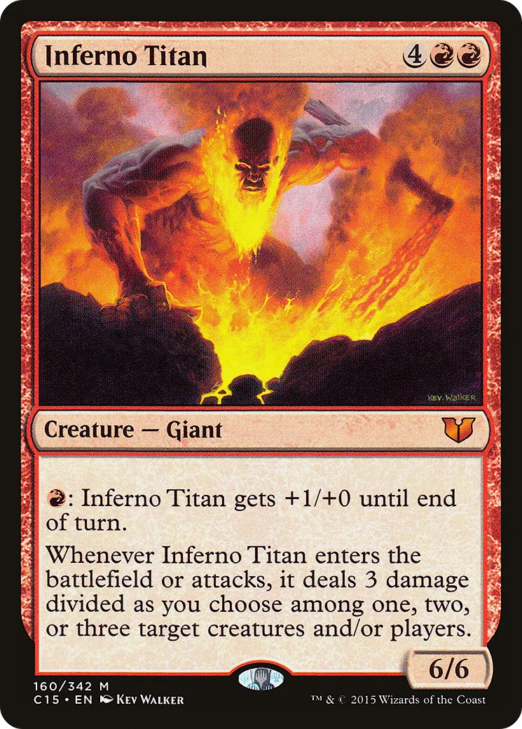 Inferno Titan — Commander 2015 — Magic: The Gathering