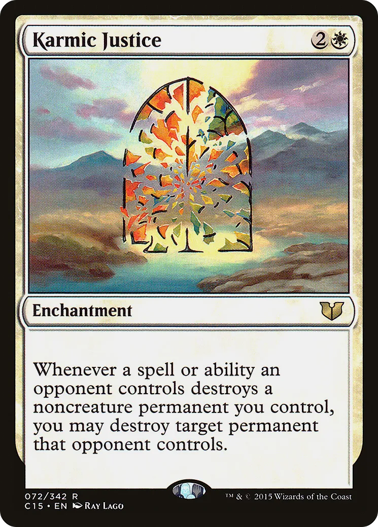 Karmic Justice — Commander 2015 — Magic: The Gathering