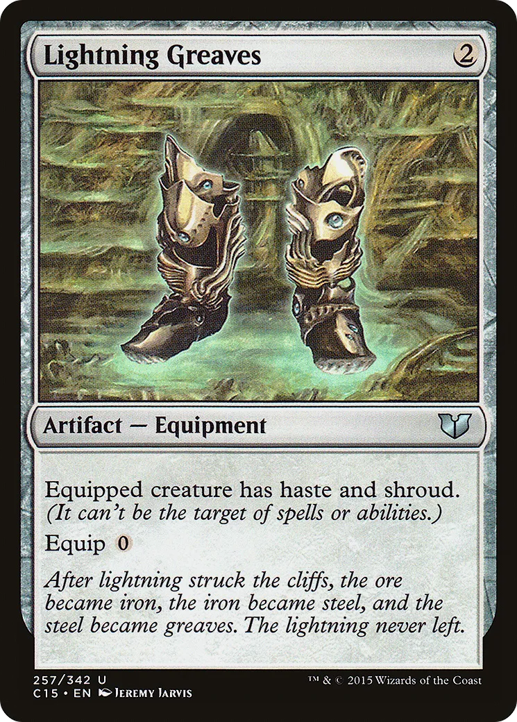 Lightning Greaves from Commander 2015 - Magic: The Gathering