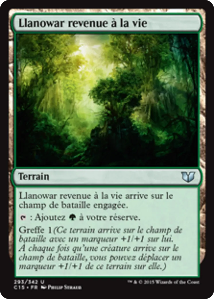 Llanowar revenue à la vie — Commander 2015 — Magic: The Gathering