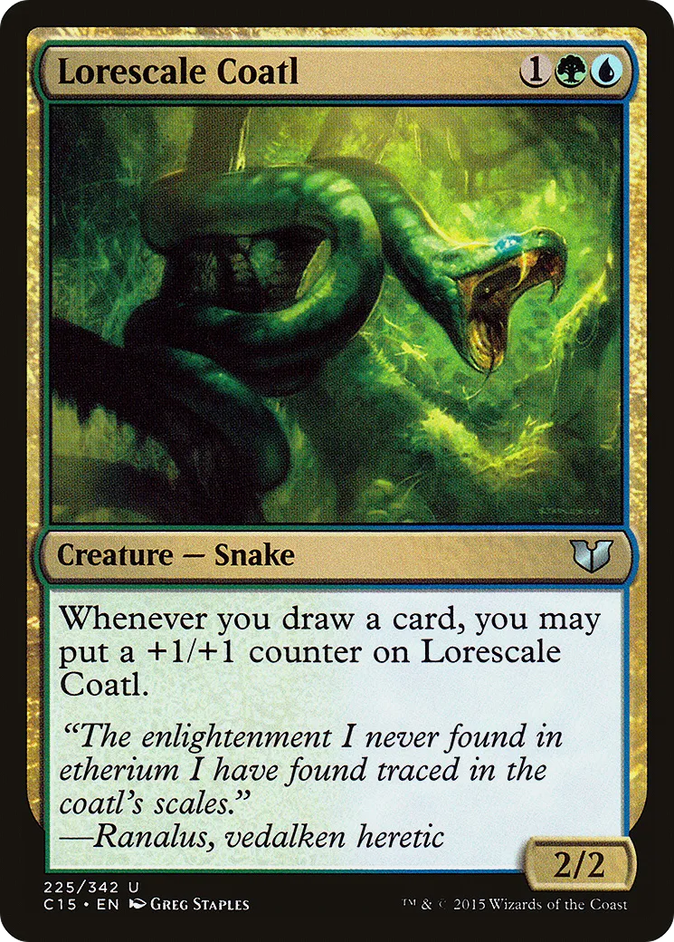 Coatl aux écailles de sapience — Commander 2015 — Magic: The Gathering