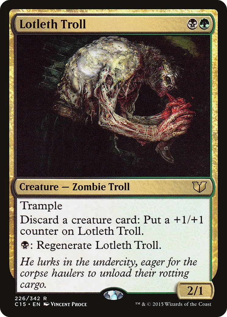 Lotleth Troll — Commander 2015 — Magic: The Gathering
