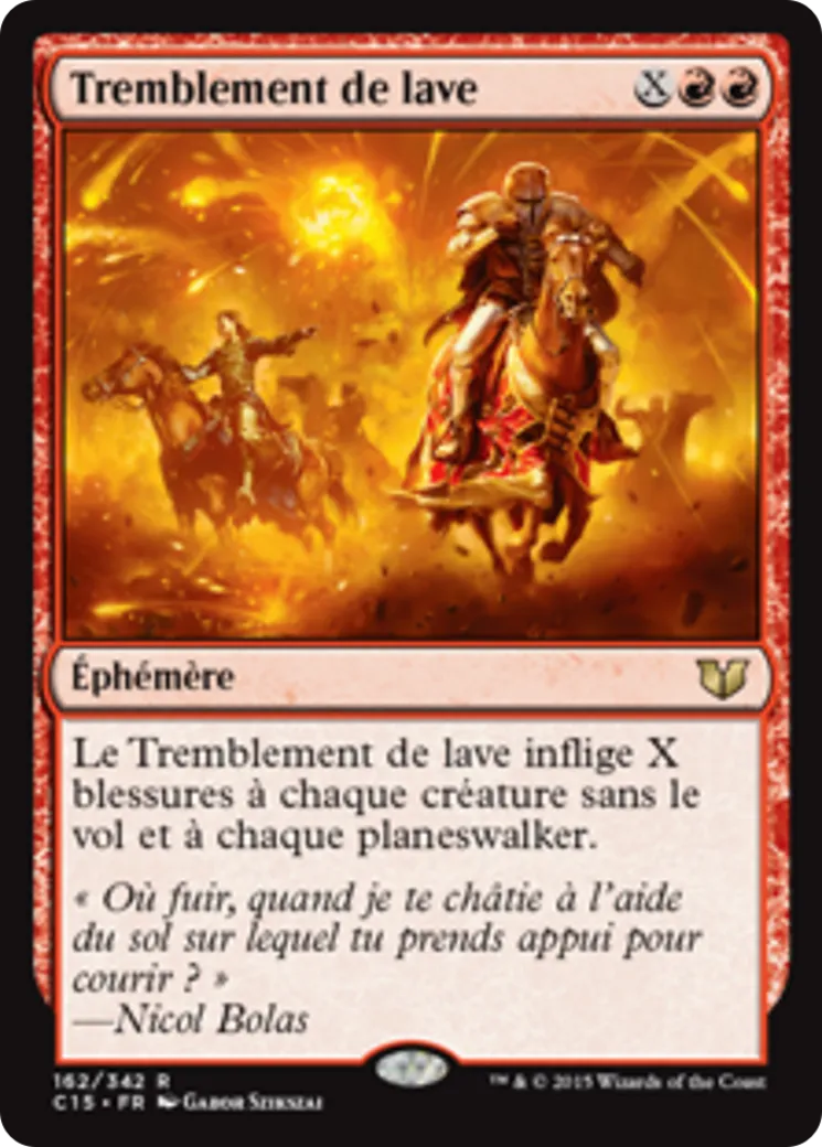 Tremblement de lave — Commander 2015 — Magic: The Gathering