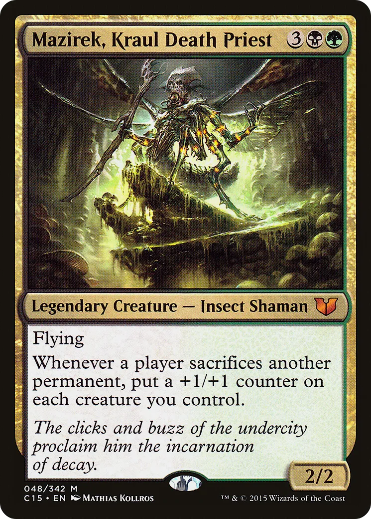 Mazirek, Kraul Death Priest from Commander 2015 - Magic: The Gathering