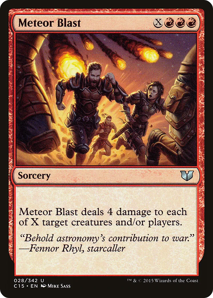 Meteor Blast — Commander 2015 — Magic: The Gathering