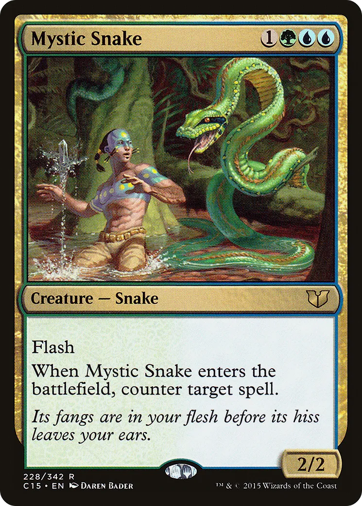 Mystic Snake — Commander 2015 — Magic: The Gathering