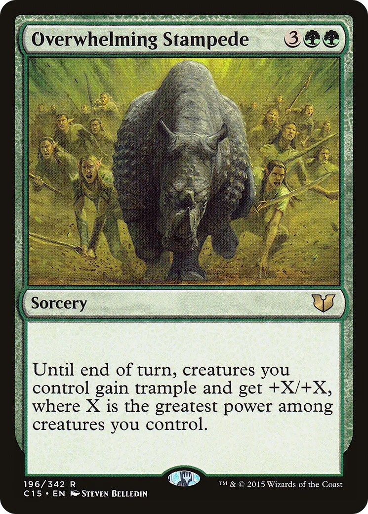 Overwhelming Stampede — Commander 2015 — Magic: The Gathering