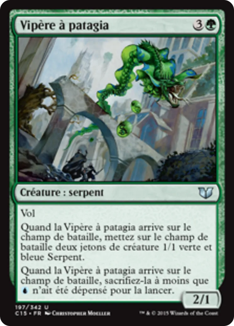 Vipère à patagia — Commander 2015 — Magic: The Gathering